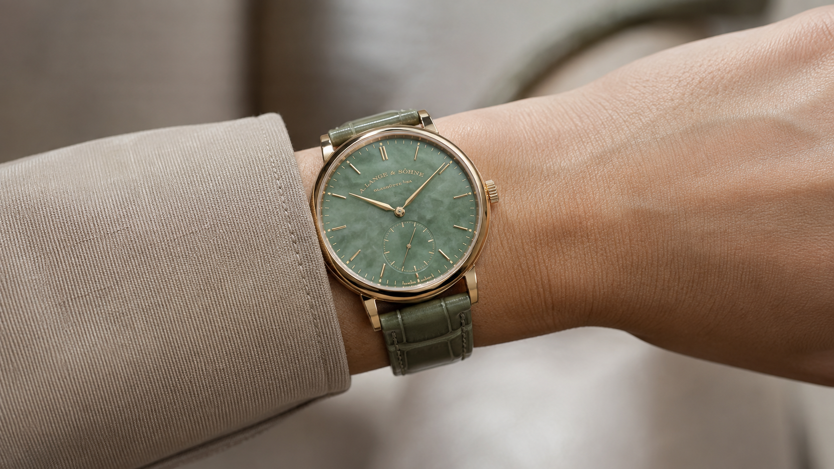 Jade Watch Strap Leather Band